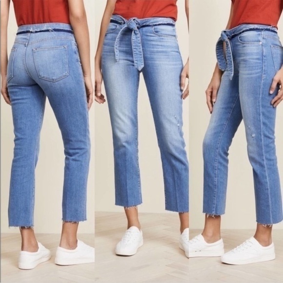 Frame Denim Denim - NWT Frame Le High Straight Tie Waist Raw Hem
Jeans Size 25